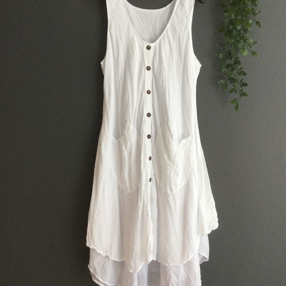 Two layers cotton dress